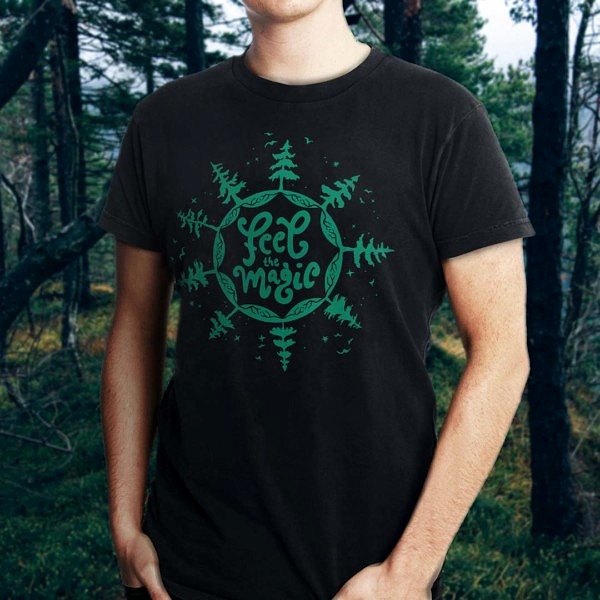 czarna-magia-koszulka-meska-feel-magic-drzewa-las-puszcza